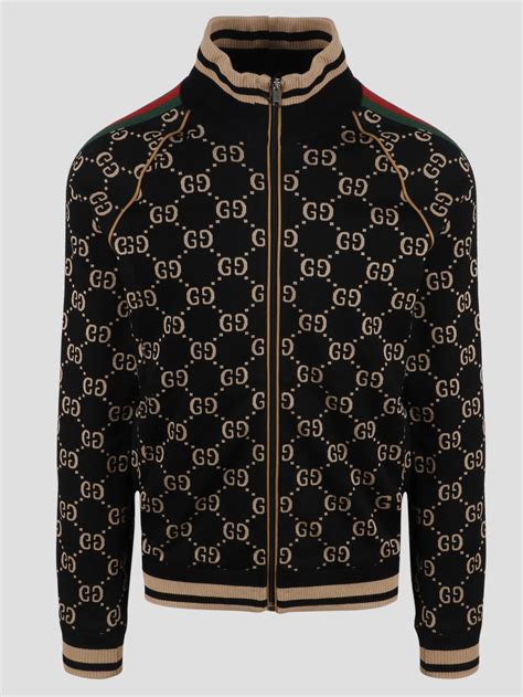 gucci leather track jacket|Gucci windbreaker.